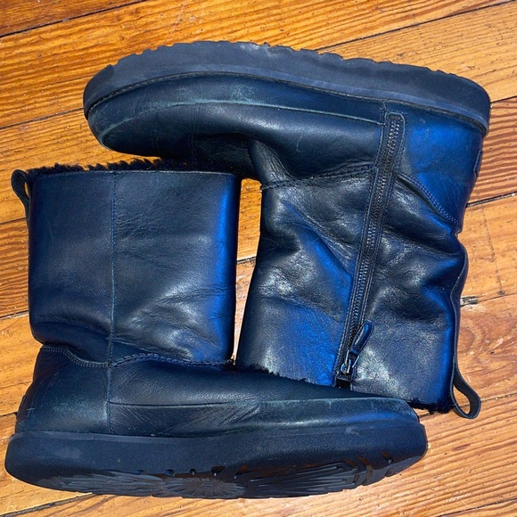 UGG Leather Boots | 11 black - Picture 10 of 11